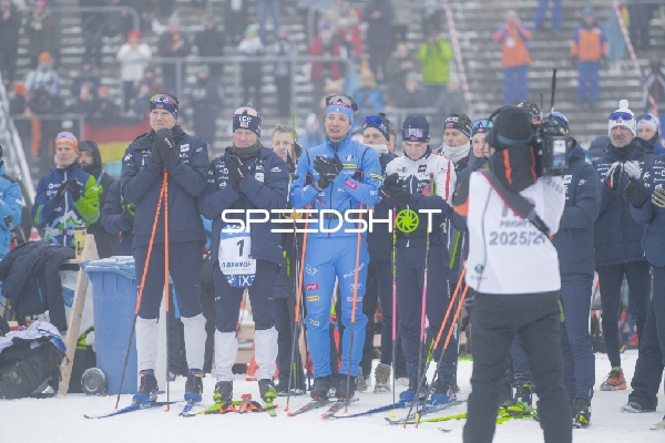 Siegerehrung Sprint Männer Biathlon Männer