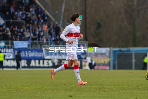 Spieler von VfB Stuttgart II in Aktion