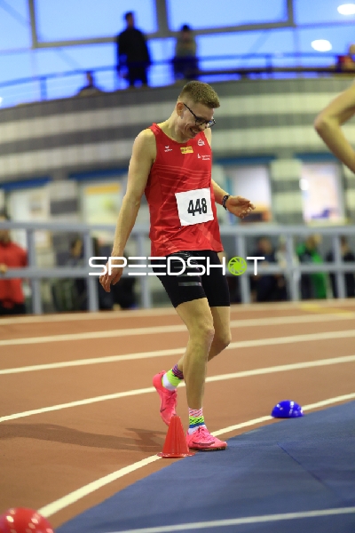 Leichtathletik-Athlet Schlangen Dustin (448; LG Rhein-Wied) in Aktion