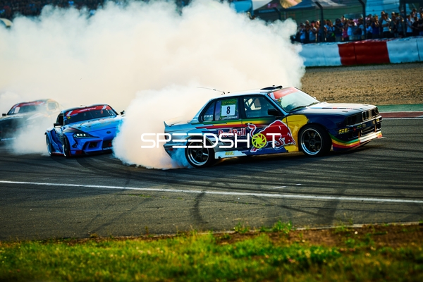 Drift-Action auf der Rennstrecke