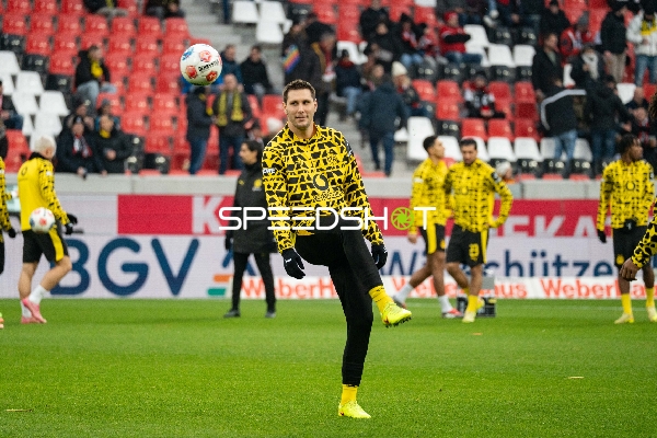 Spieler beim Aufwärmen