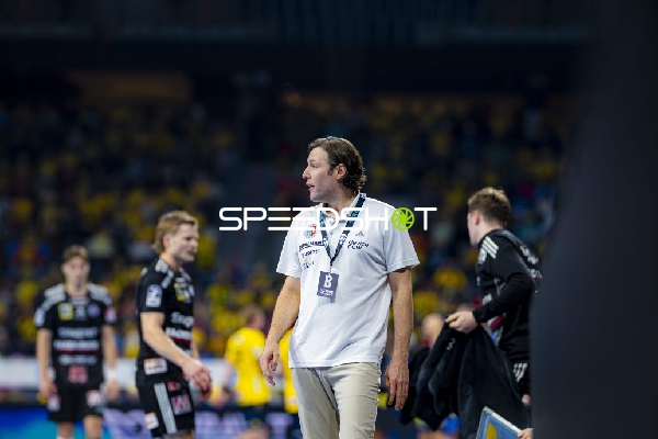 Szene mit Mariusz Dudek (0; HC Erlangen)