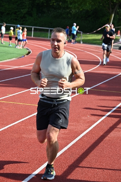 Läufer auf der Laufbahn