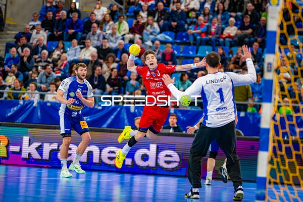 Nikola Vlahovic (3, SG BBM Bietigheim) beim Wurf