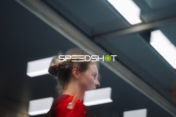 Einzelne Person in Aktion