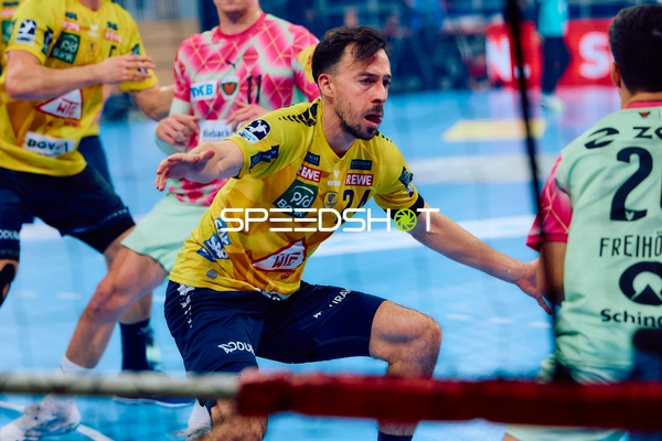 Verteidigungsszene im Handballspiel