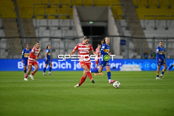 Schuss von Samantha Steuerwald (19; 1. FC Union Berlin)