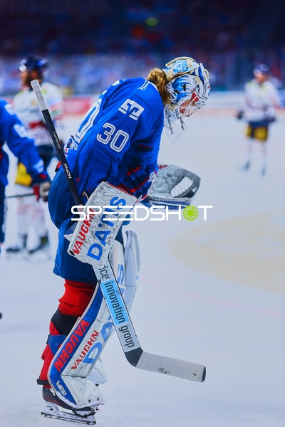 Torwart in Spielpause