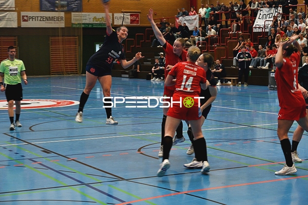 Sprungwurf im Handballspiel