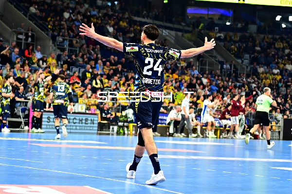 Patrick Groetzki (24; Rhein Neckar Löwen) in Aktion