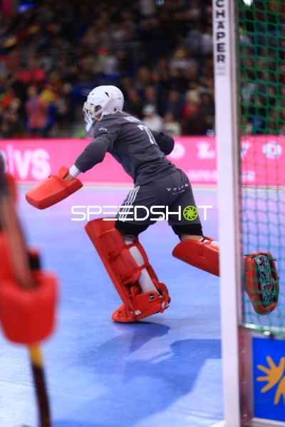 Torwart Pablo LUNA (1; Spanien) im Einsatz