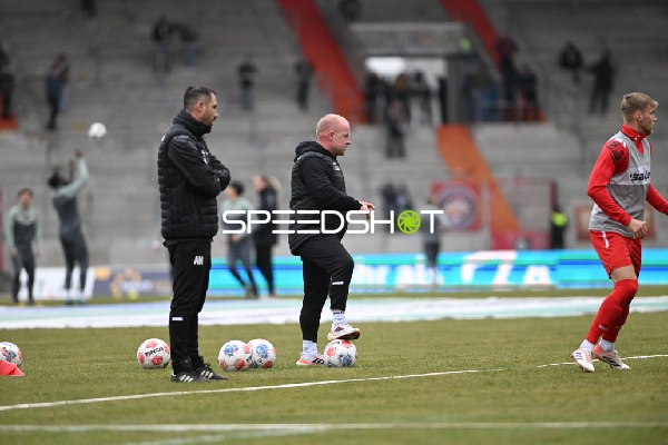 Spieler beim Aufwärmen