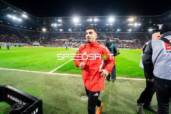 Spieler beim Aufwärmen