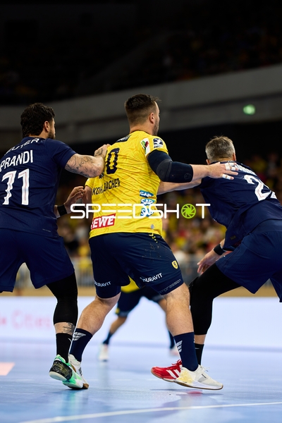 Spieler in defensiver Aktion