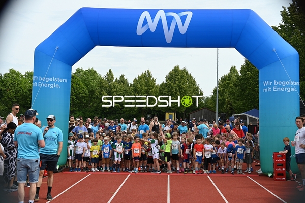 Startaufstellung TVE Sommerlauf Edingen