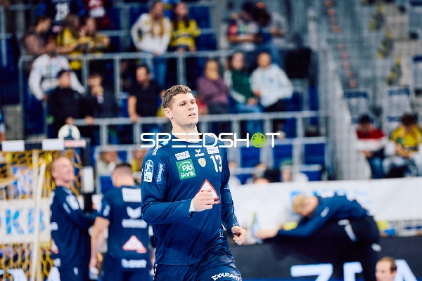 Ein Spieler beim Aufwärmen