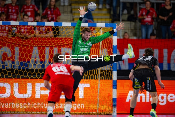 Filip Baranasic (12; SG BBM Bietigheim) pariert Wurf