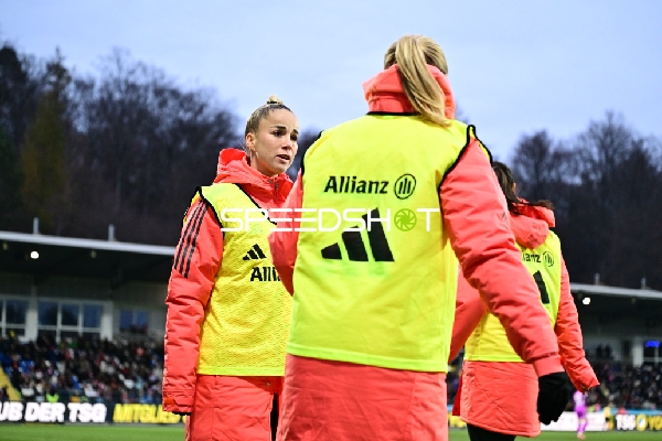 Spielerin beim Aufwärmen