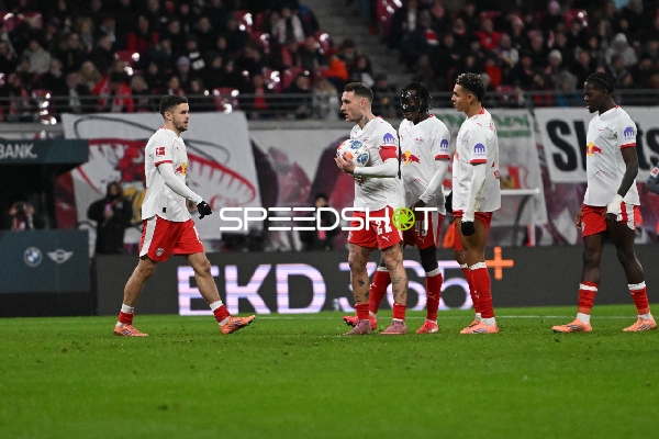 Spieler von RB Leipzig in Aktion