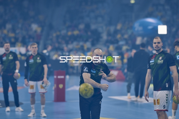 Spieler beim Aufwärmen vor dem Spiel