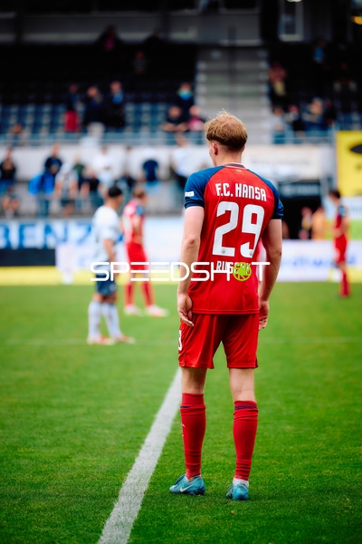 Spieler Felix Ruschke (29, FC Hansa Rostock) steht bereit