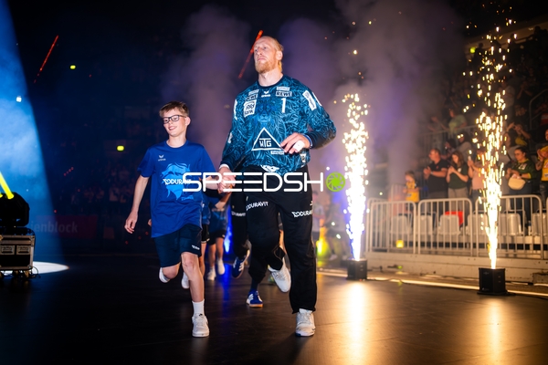 Einlauf von Mikael Appelgren (1; Rhein Neckar Löwen)