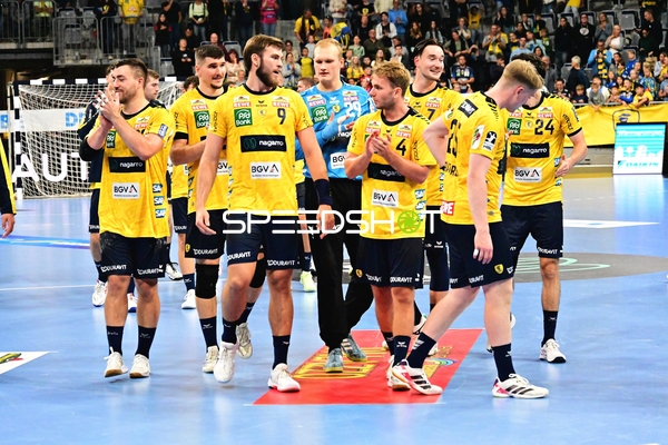 Rhein Neckar Löwen applaudieren