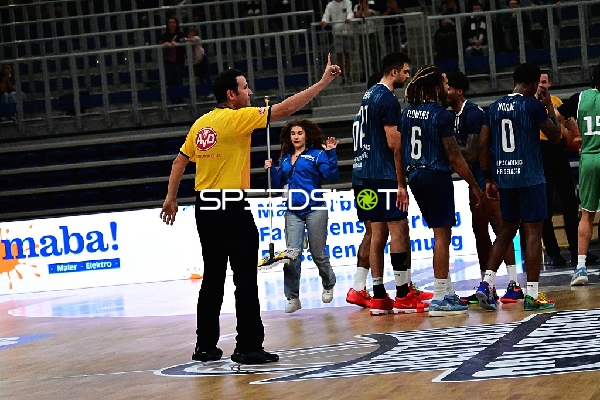 Spieler auf dem Court