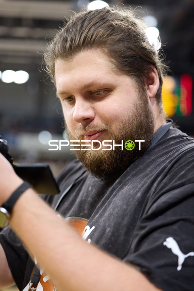 Videograph Vitalii Petukhov (815; MLP Academics Heidelberg) bei der Arbeit