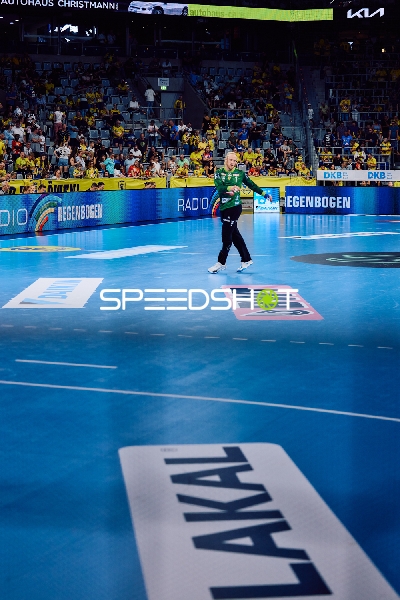 Ein Torwart auf dem Spielfeld