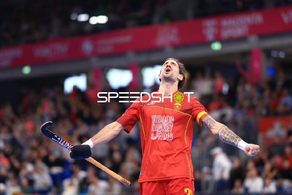 Jubel von Pere AMAT (27; Spanien) in Heidelberg