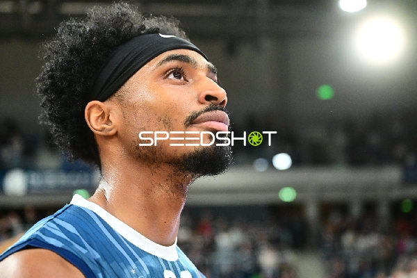 Nahaufnahme von DJ Horne (0; MLP Academics Heidelberg) im SNP-Dome