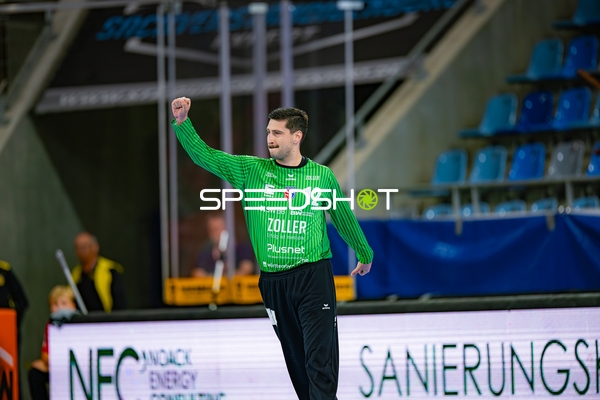 Filip Baranasic (12; SG BBM Bietigheim) jubelt nach Tor