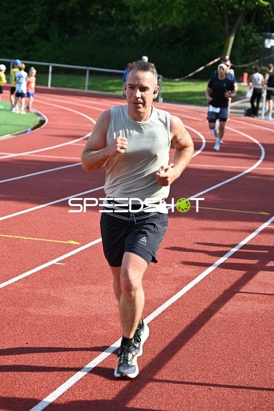Läufer auf der Laufbahn