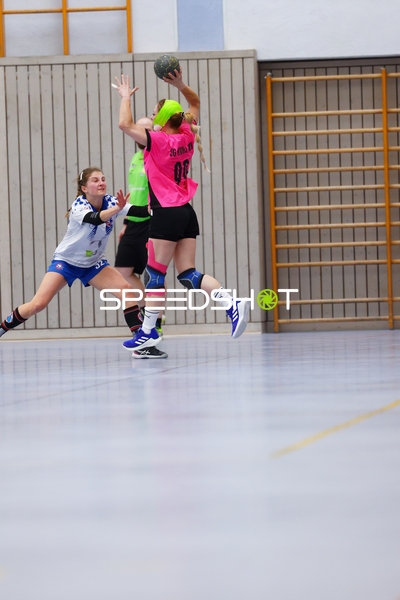 Dynamischer Wurf im Handballspiel