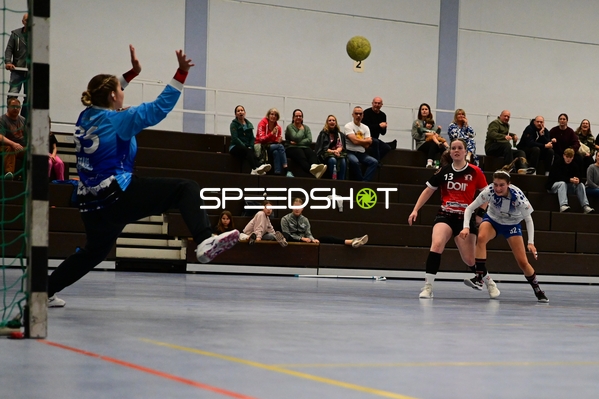 Torwart wehrt Wurf ab