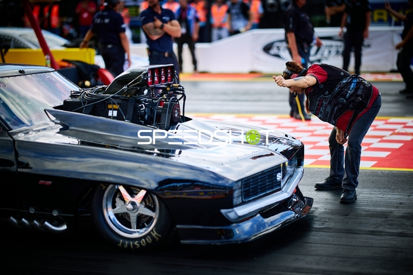 Rennwagen an der Startlinie