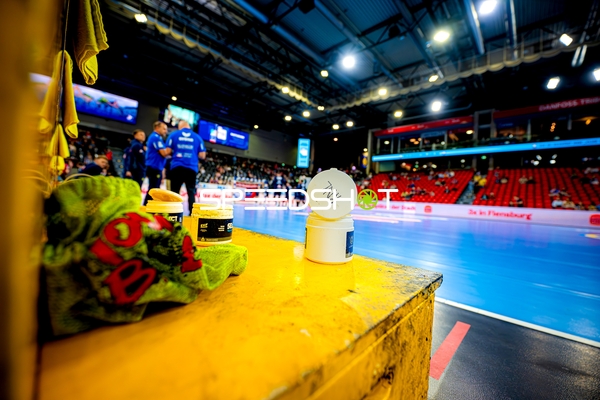 Warmup vor Handballspiel