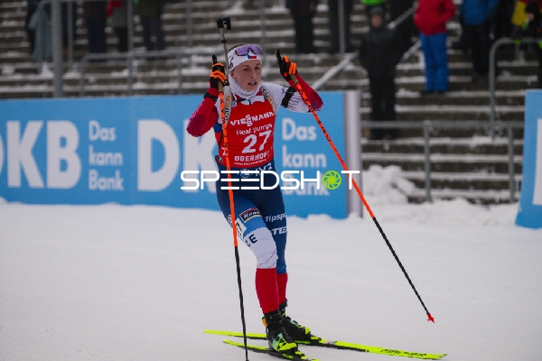 Sprint der Frauen in Oberhof mit Jessica JISLOVA (27; Biathlon Frauen)
