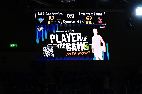 Spielstand und Player of the Game Anzeige