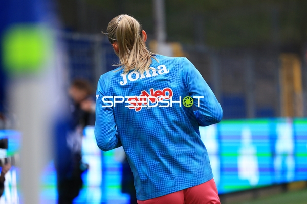 Spielerin beim Aufwärmen