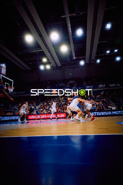 Basketballspiel im Gange