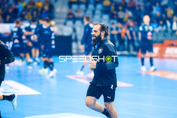 Aufwärmen eines Spielers