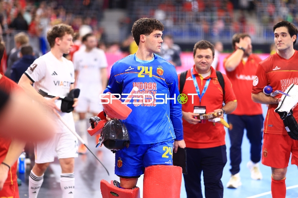 Torwart diego PALOMERO (24; Spanien) und Spieler Enrique ZORITA (3; Spanien)
