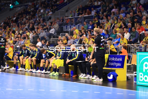 Rhein Neckar Löwen auf der Bank