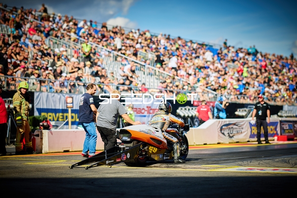 Motorrad Drag Racing am Hockenheimring