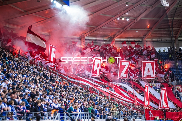 Fankurve mit Choreografie