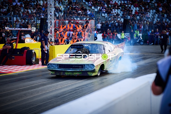 Rennwagen auf der Quartermile