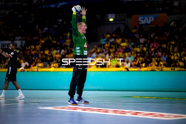 Torwart David Späth (29; Rhein Neckar Löwen) in Aktion