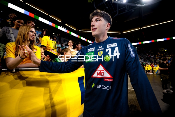 Spieler Valentin Willner (34; Rhein Neckar Löwen) in Halle